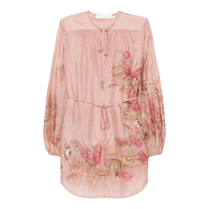 Club21 - ZIMMERMANN - Cascadian Tunic Top - TUNICS - Pink