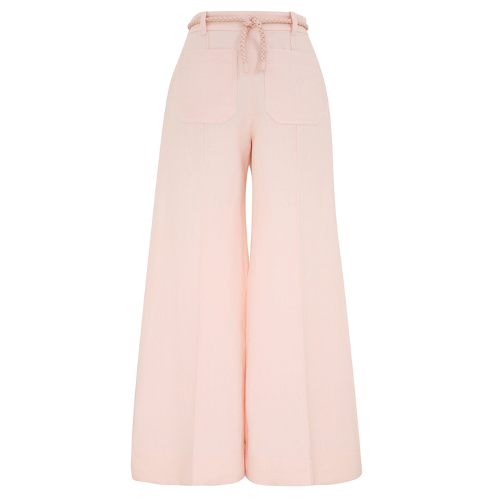 ZIMMERMANN_Crush_Linen_Flare_Pants_Pink