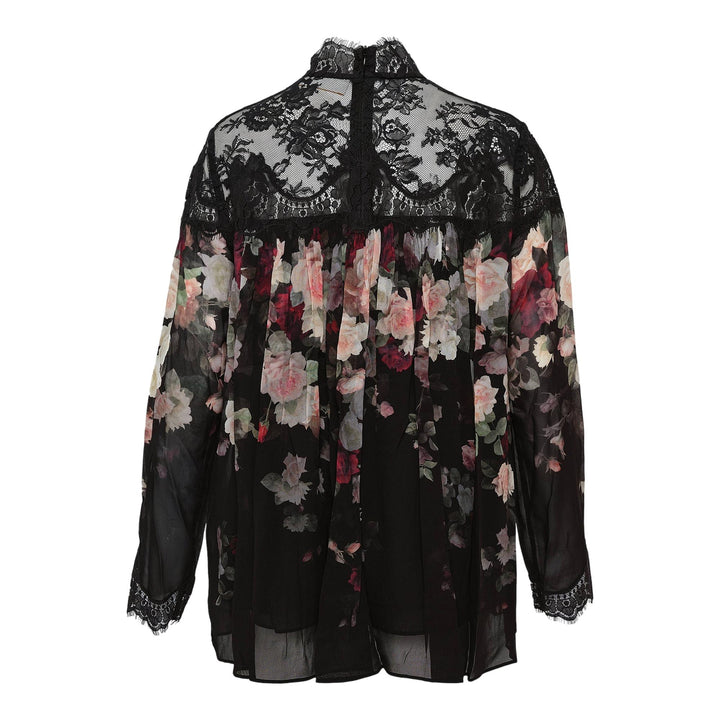 Club21 - ZIMMERMANN - Hypnotic Lace Yoke Blouse - BLOUSES - Black
