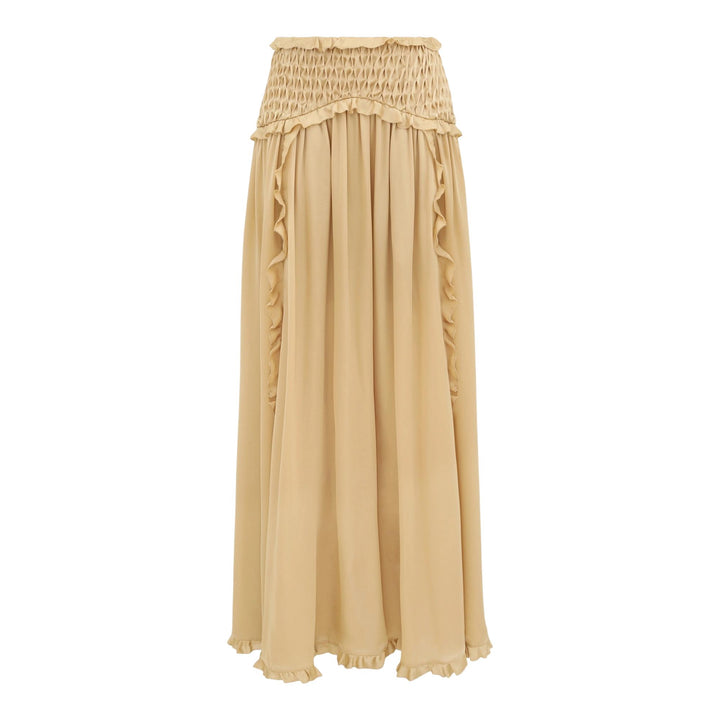 Club21 - ZIMMERMANN - Hypnotic Satin Maxi Skirt - SKIRTS - Gold