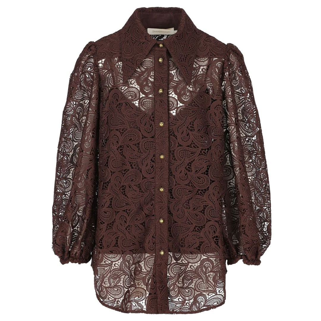 ZIMMERMANN_Illustration_Lace_Blouse_Brown