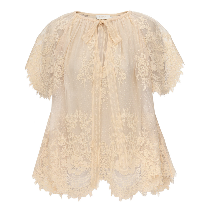 Luna Lace Flutter Blouse