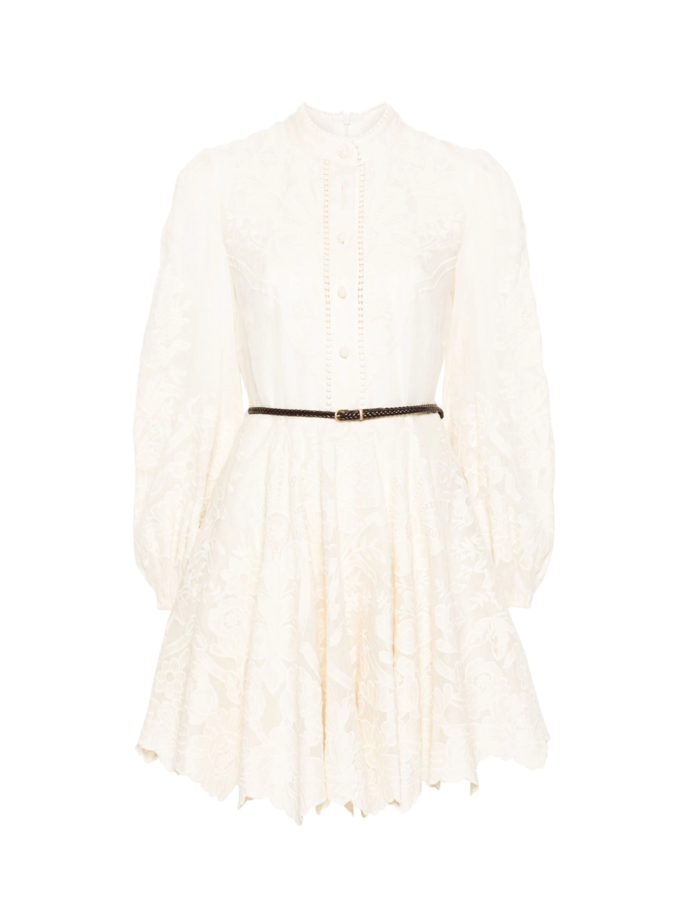 ZIMMERMANN_Ottie_Embroidered_Mini_Dress_Offwhite