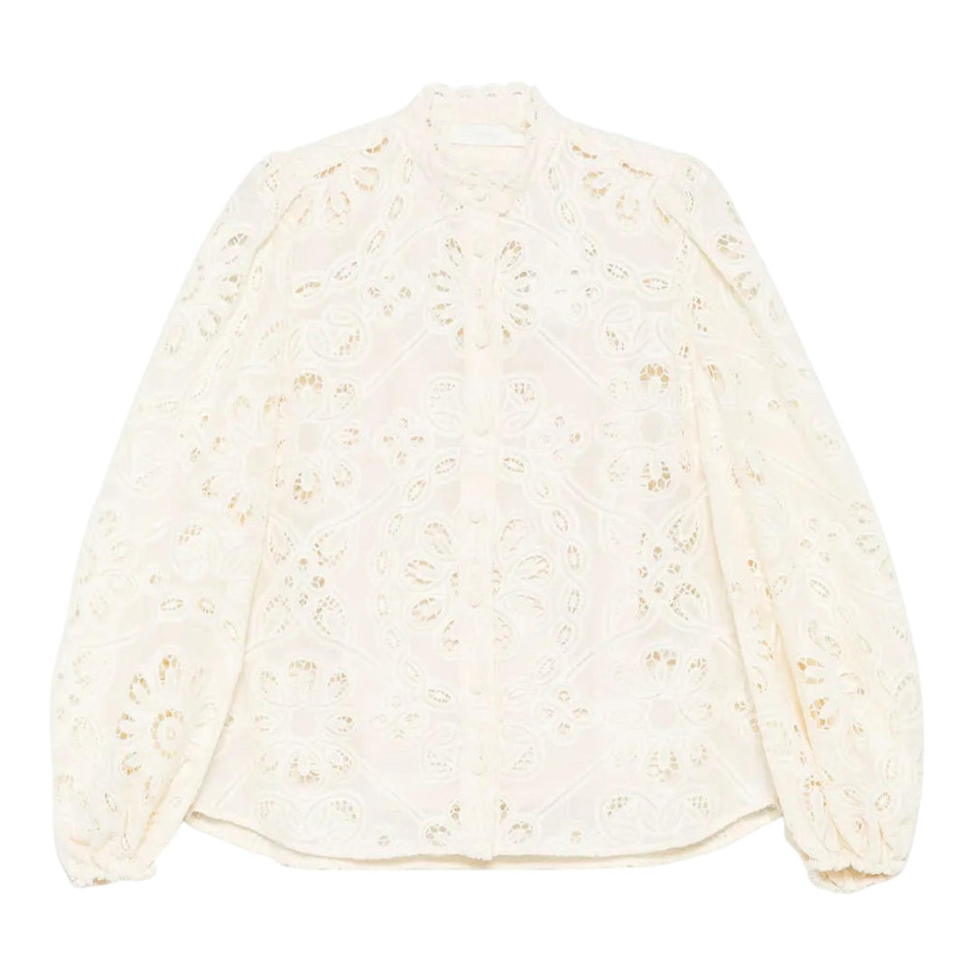 Club21 - ZIMMERMANN - Rhiannon Embroidered Blouse - BLOUSES - White