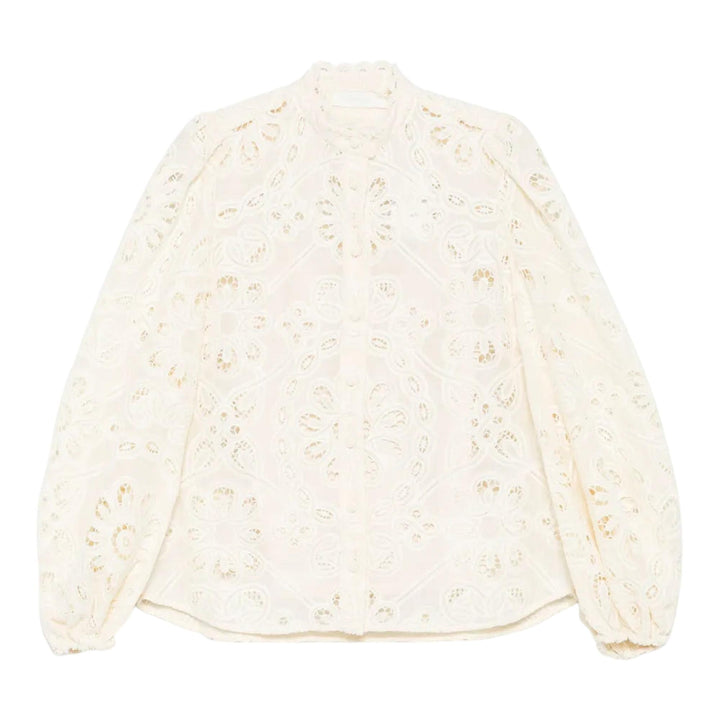 Club21 - ZIMMERMANN - Rhiannon Embroidered Blouse - BLOUSES - White
