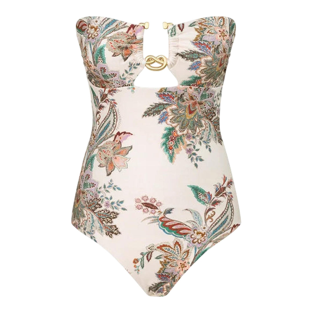 Club21 - ZIMMERMANN - Rhiannon Knot Trim One Piece - ONE PIECE - Print