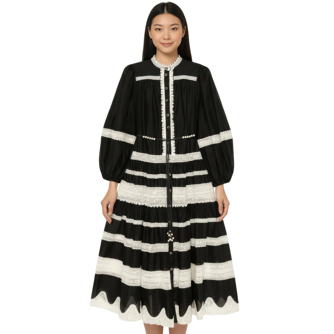 Club21 - ZIMMERMANN - Rhiannon Lace Billow Dress - DRESSES - Black