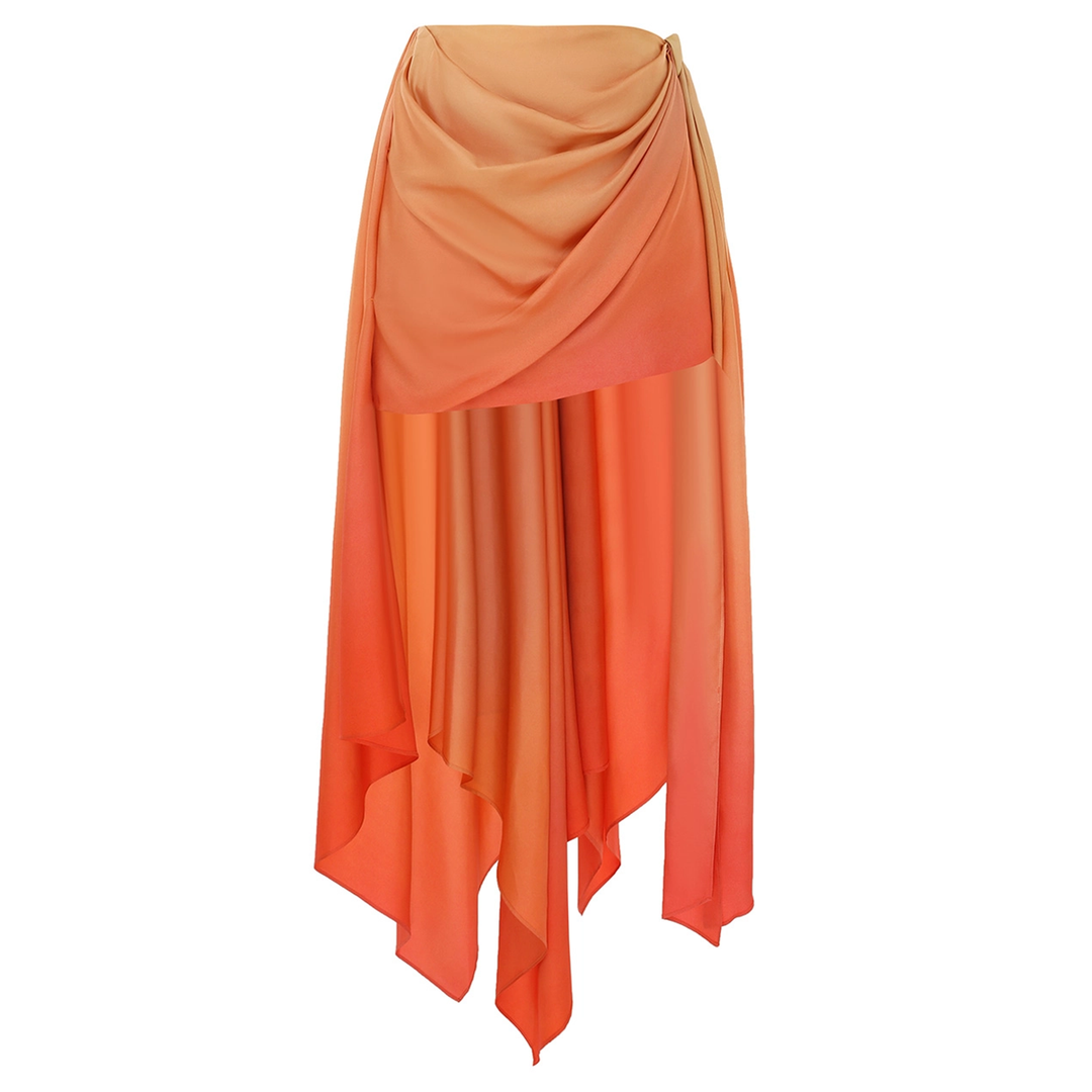 ZIMMERMANN_Tranquillity_Scarf_Mini_Skirt_Orange