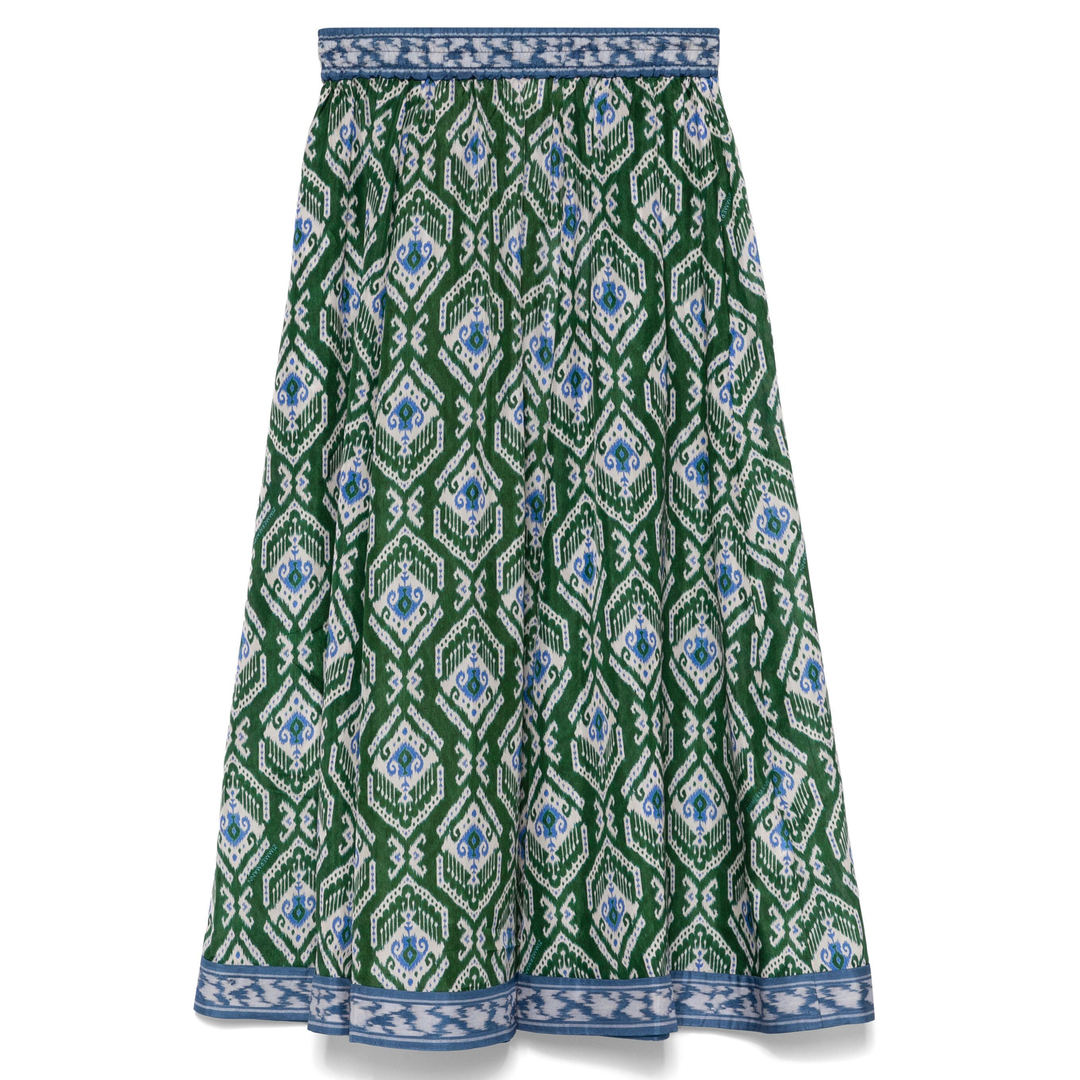 ZIMMERMANN_Wylie_Swing_Skirt_Green