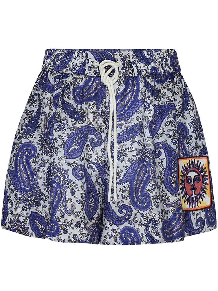 Zimmermann Devi Relaxed Short Indigo 1