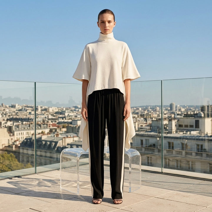 Asymmetric Turtleneck Top | Alaïa | Club21 - lifestyle