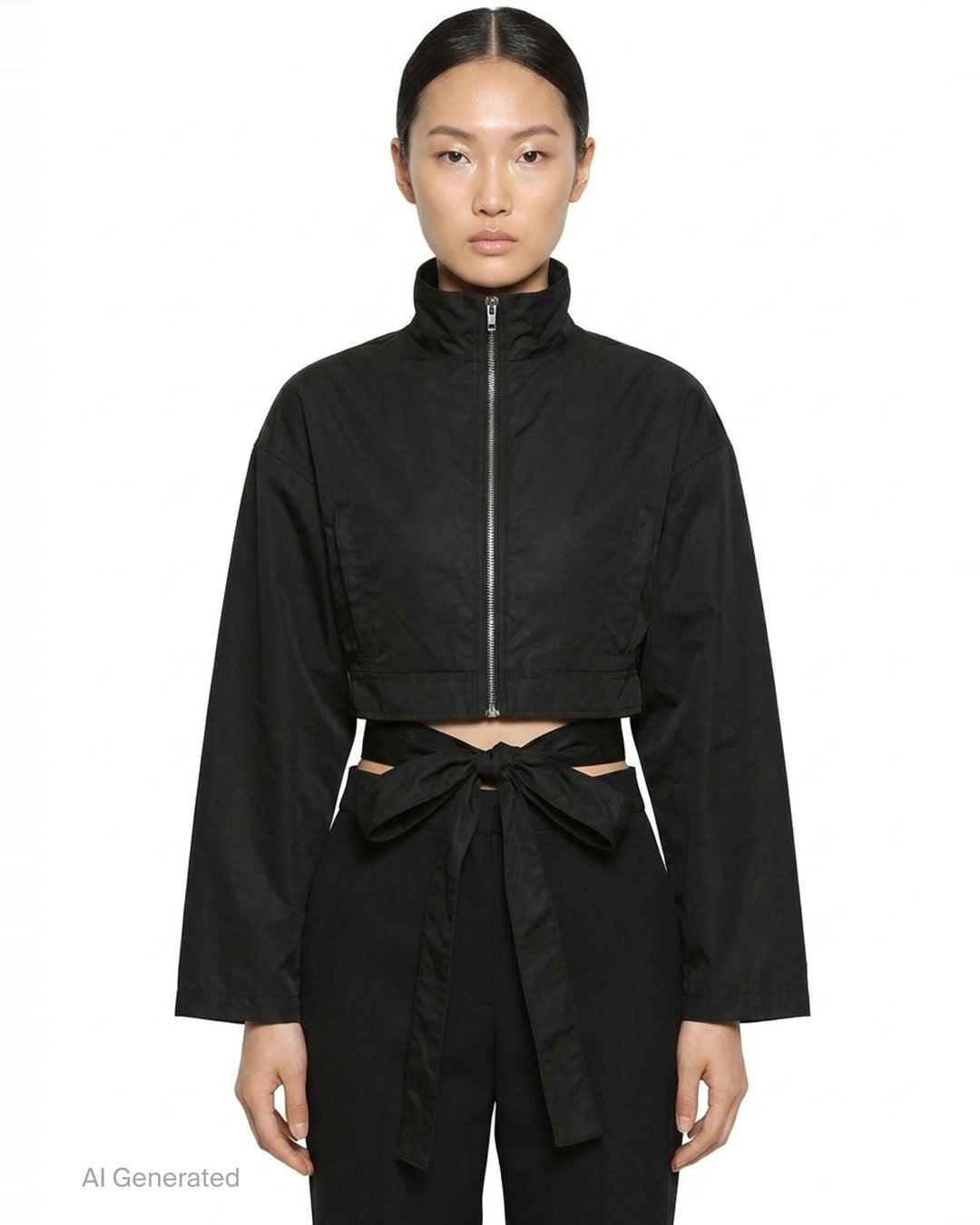 Belted Bomber Technical Jacket | Alaïa | Club21 - front