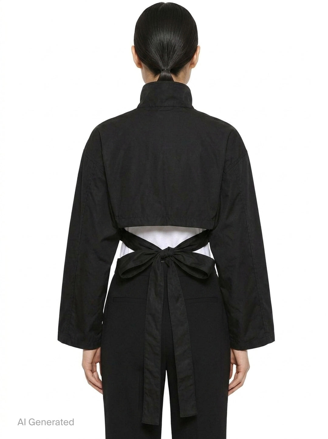 Belted Bomber Technical Jacket | Alaïa | Club21 - back