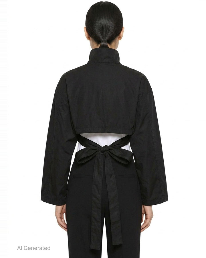 Belted Bomber Technical Jacket | Alaïa | Club21 - back