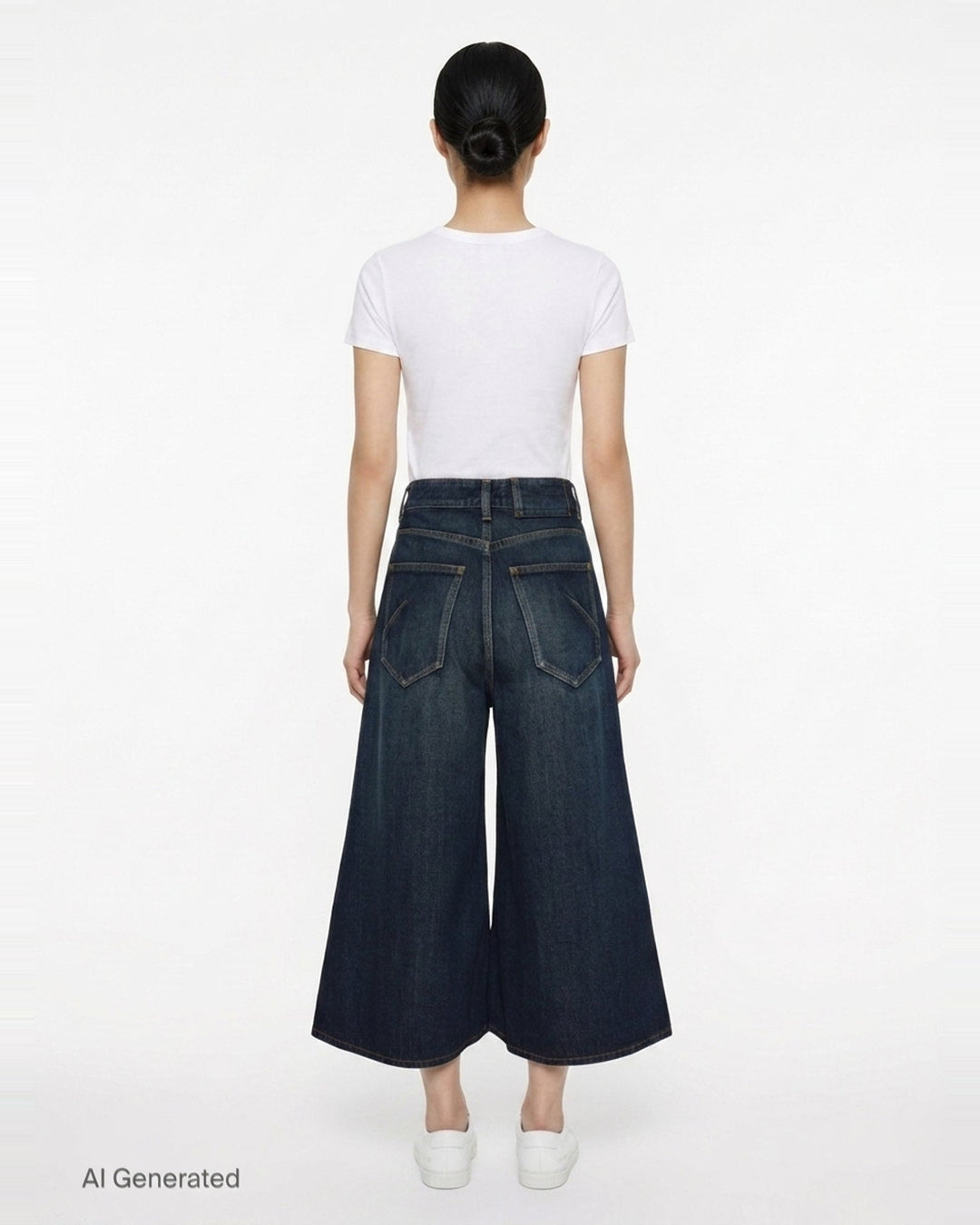 Palazzo Dock Blue Denim Shorts | Alaïa | Club21 - back