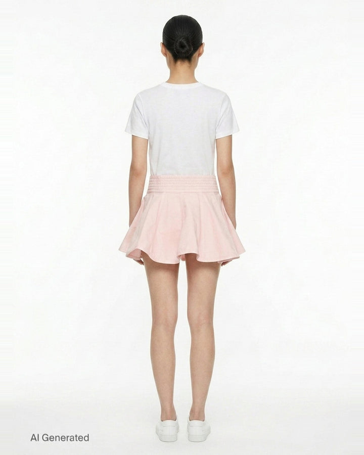 Peplum Tinted Denim Skirt | Alaïa | Club21 - back