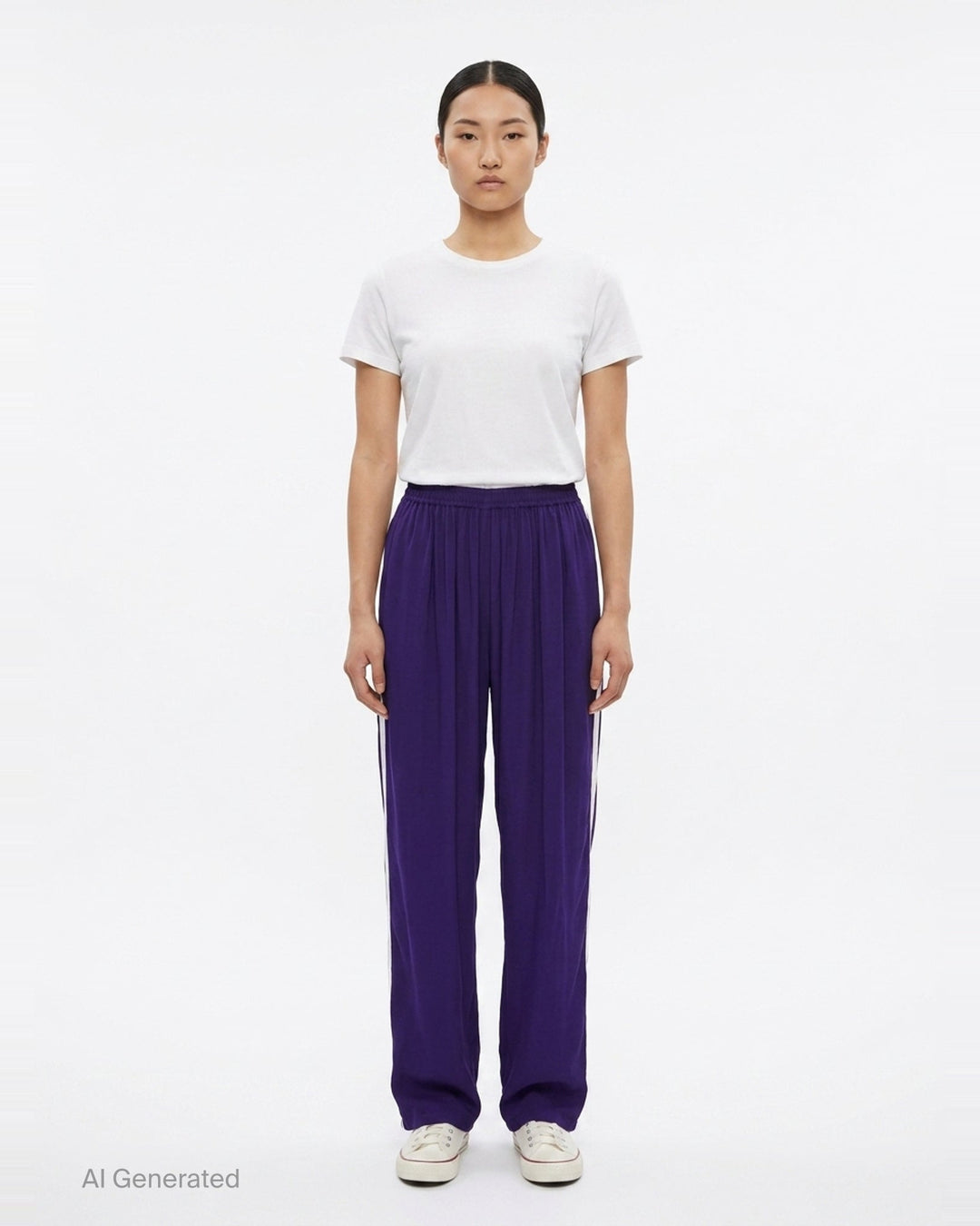 Straight Viscose Cady Pants | Alaïa | Club21 - front