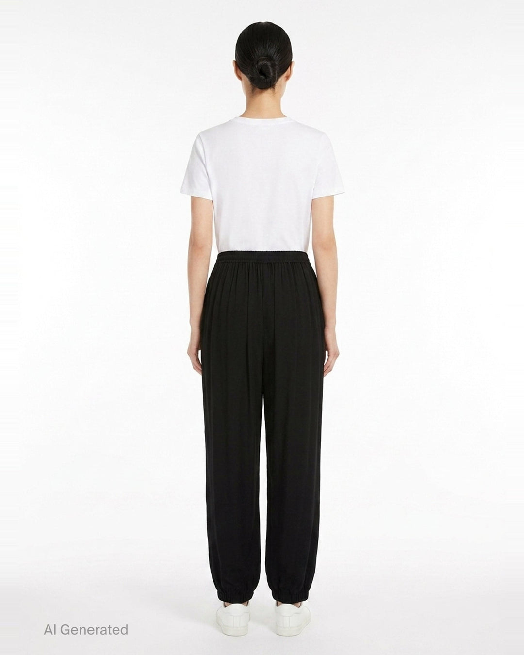 Straight Viscose Cady Pants | Alaïa | Club21 - back