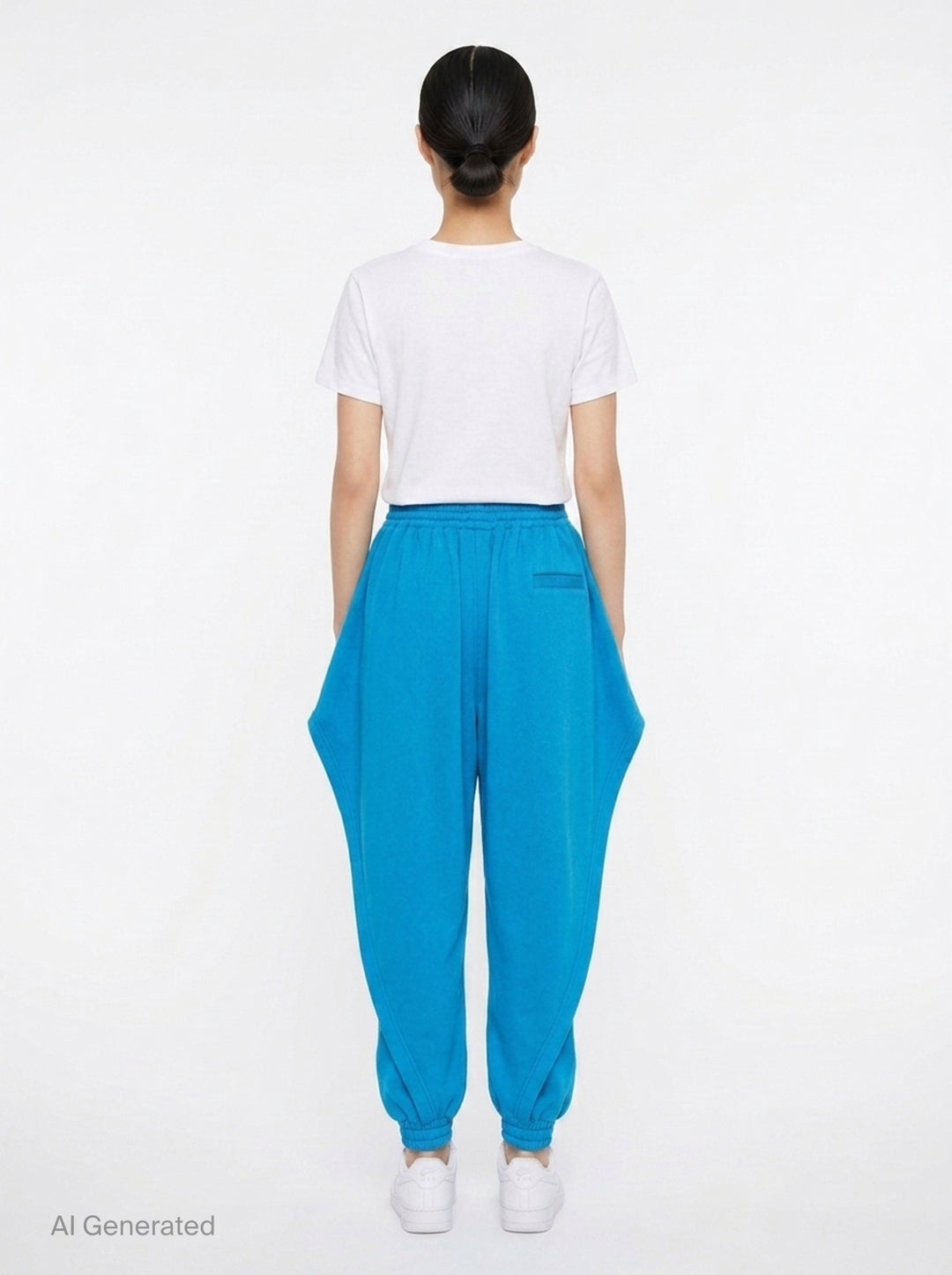 Triangle Fleece Jersey Pants | Alaïa | Club21 - back