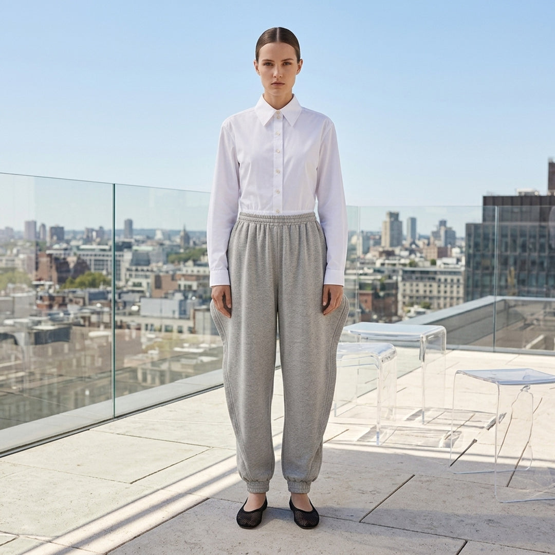 Triangle Fleece Jersey Pants | Alaïa | Club21 - lifestyle
