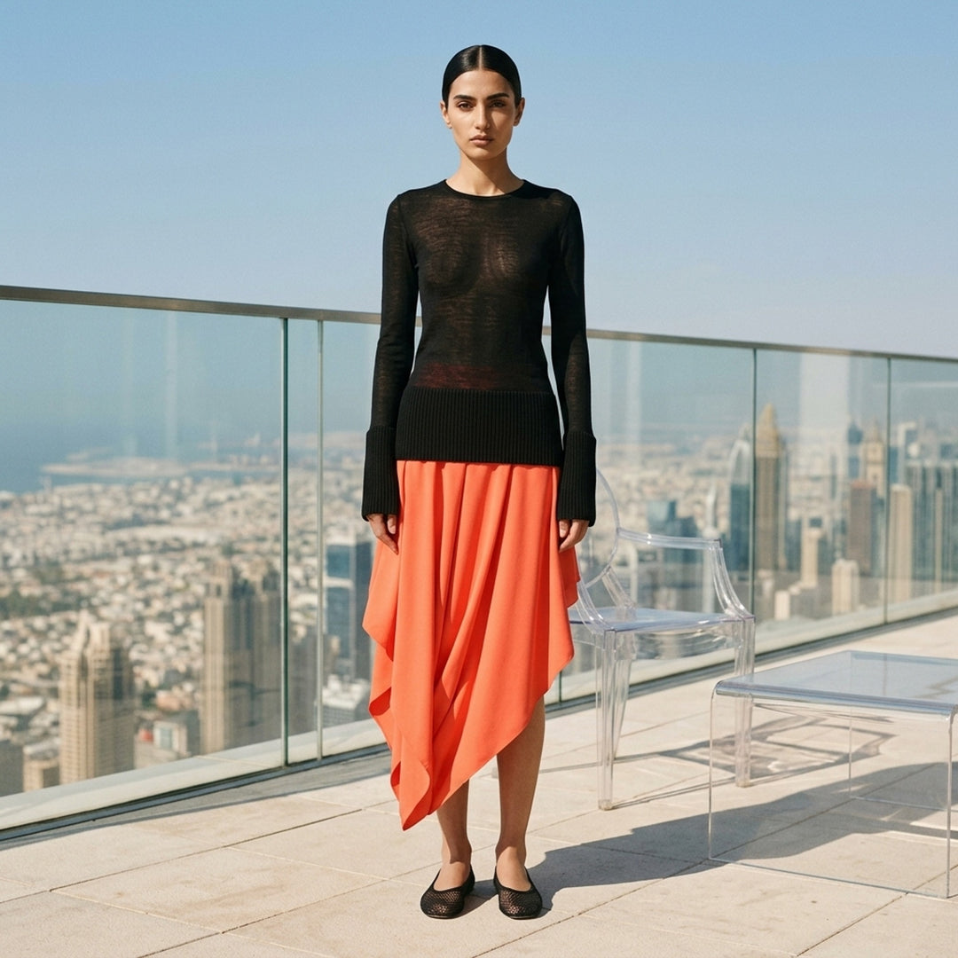 Viscose Cady Peek Skirt | Alaïa | Club21 - lifestyle