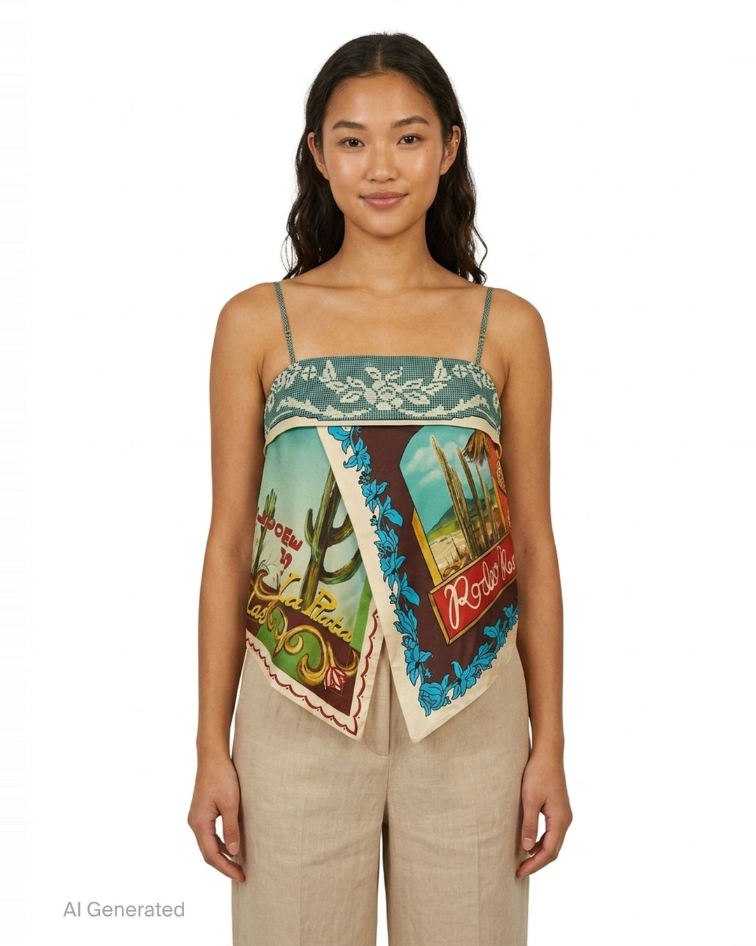 Ace Silk Scarf Top | Alemais | Club21 - front