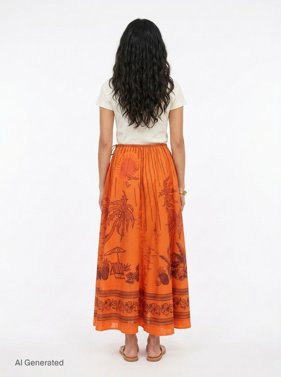 Boathouse Midi Skirt | Alemais | Club21 - back