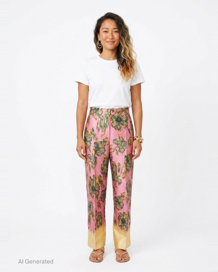 Faye Floral Printed Pants | Alemais | Club21 - front