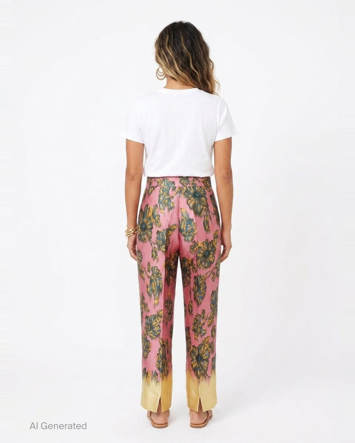 Faye Floral Printed Pants | Alemais | Club21 - back