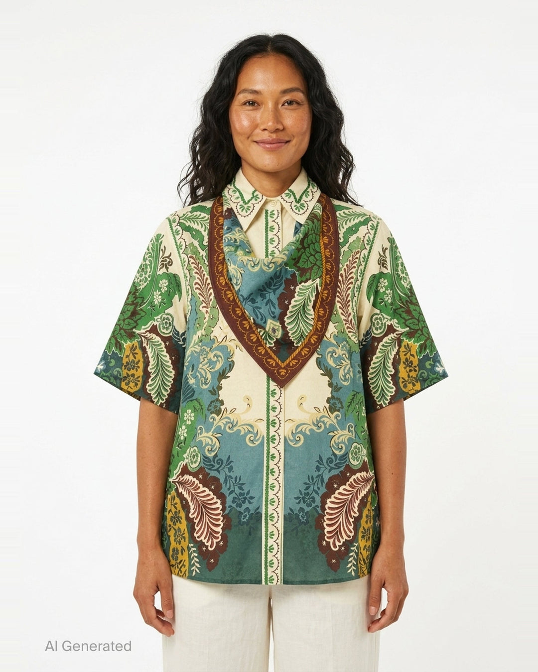 Florence Paisley Print Shirt | Alémais | Club21 - front