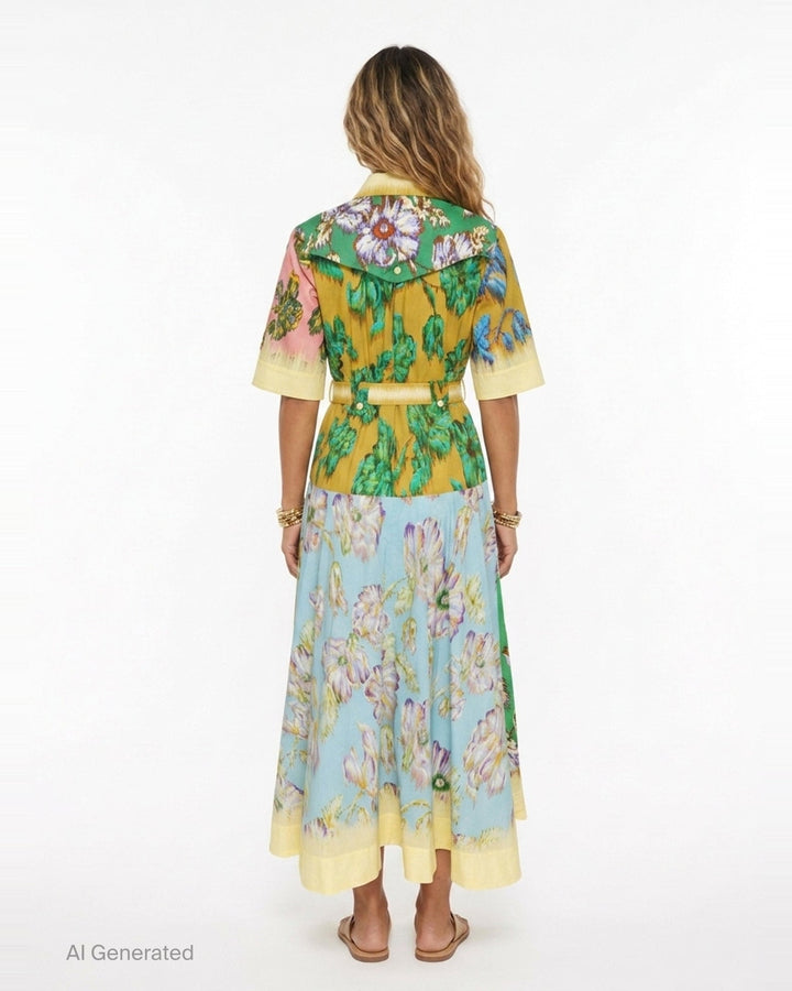 Jerry Floral Shirtdress | Alemais | Club21 - back