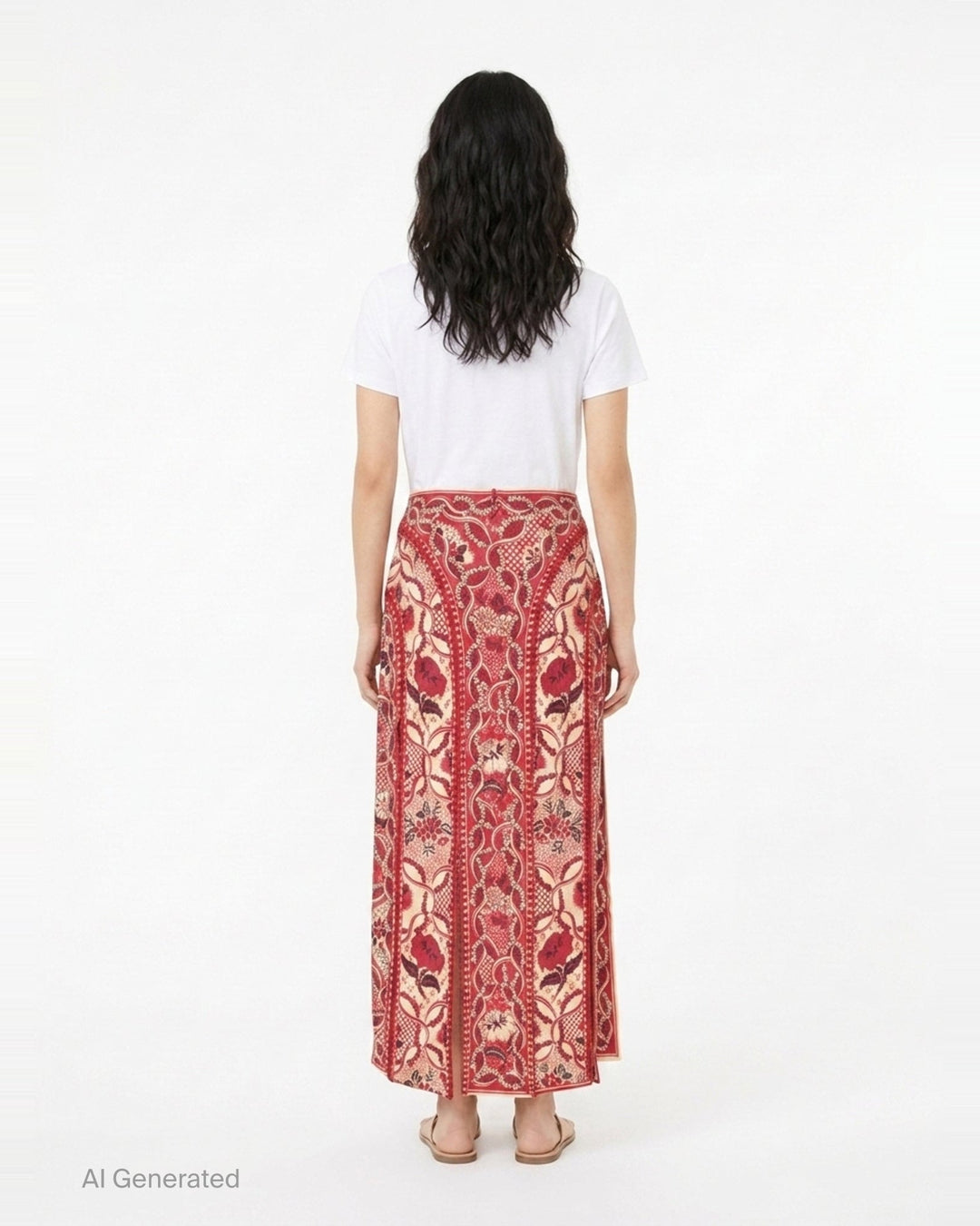 Kenny Floral Print Midi Skirt | Alemais | Club21 - back