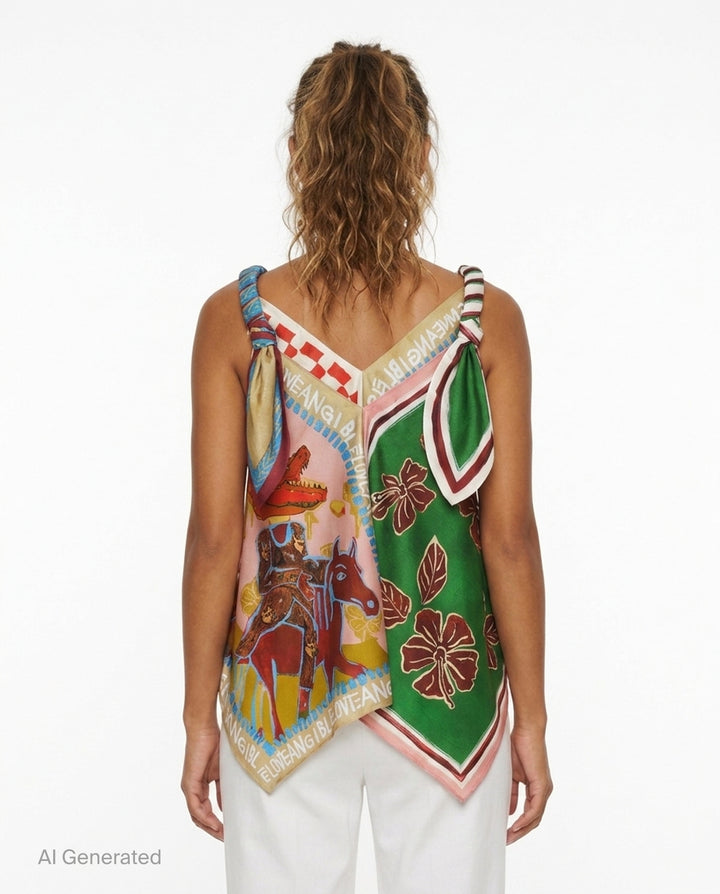 Mlak Silk Top | Alemais | Club21 - back