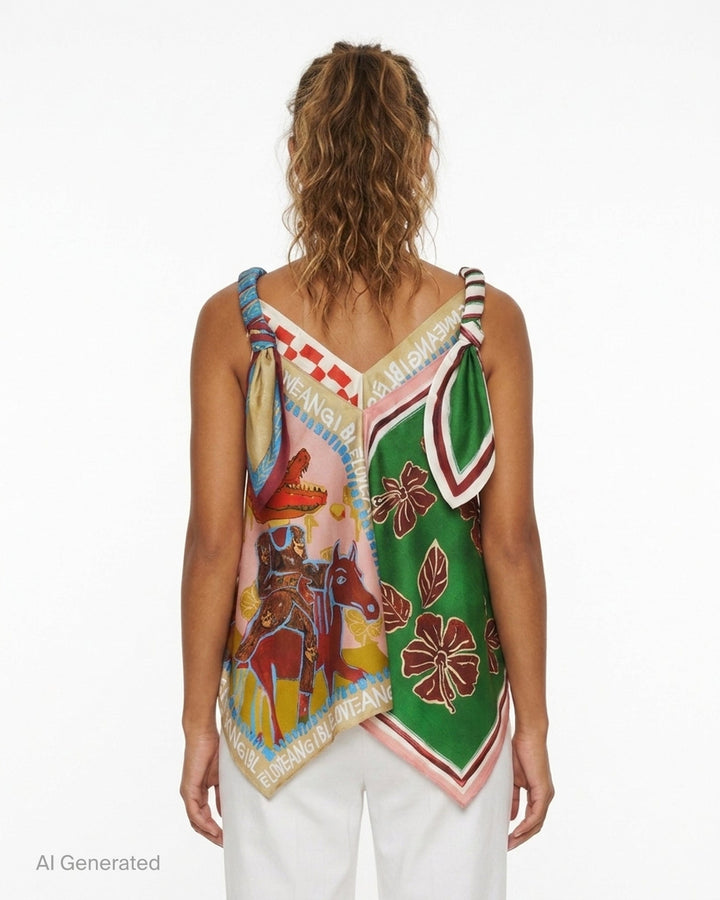 Mlak Silk Top | Alemais | Club21 - back