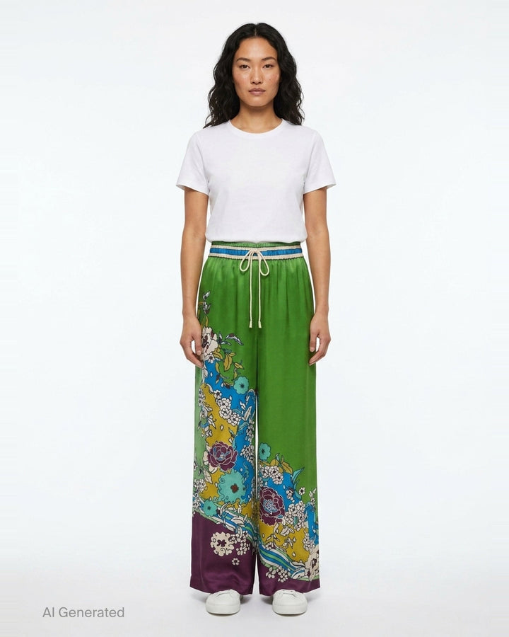 Nanci Silk Pants | Alemais | Club21 - front