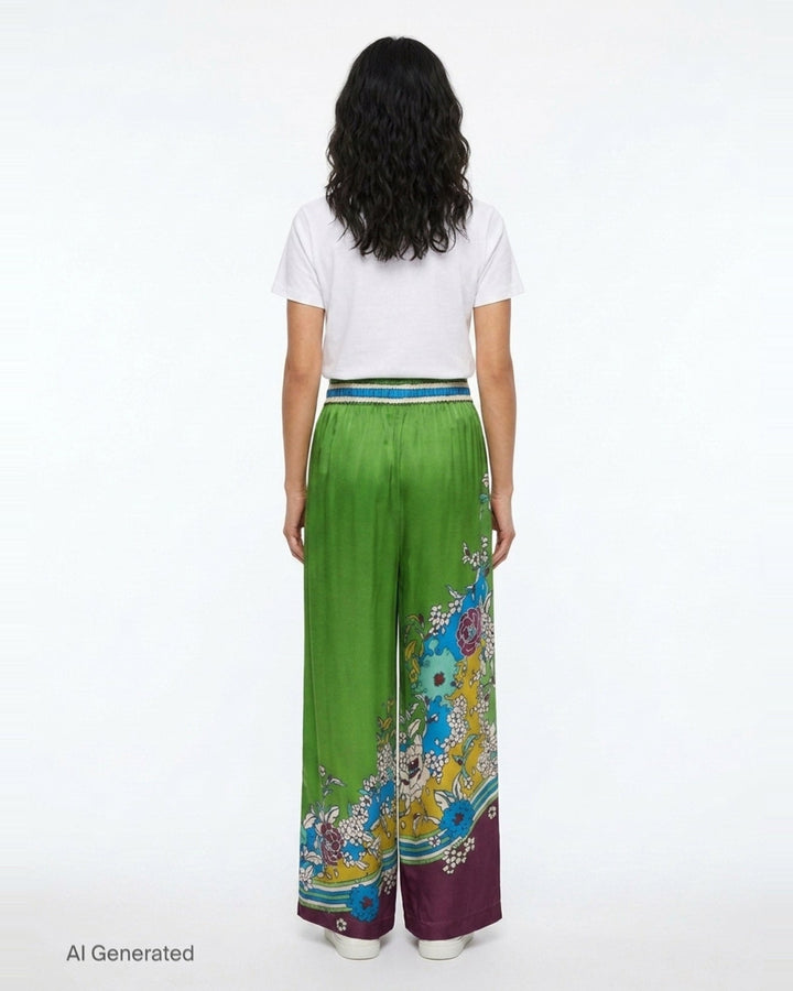 Nanci Silk Pants | Alemais | Club21 - back