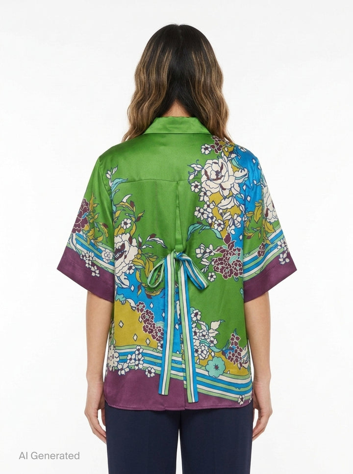 Nanci Silk Shirt | Alemais | Club21 - back