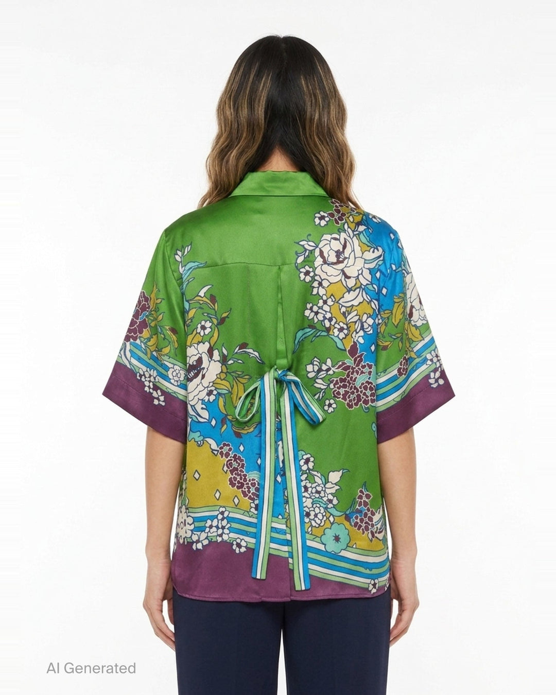 Nanci Silk Shirt | Alemais | Club21 - back