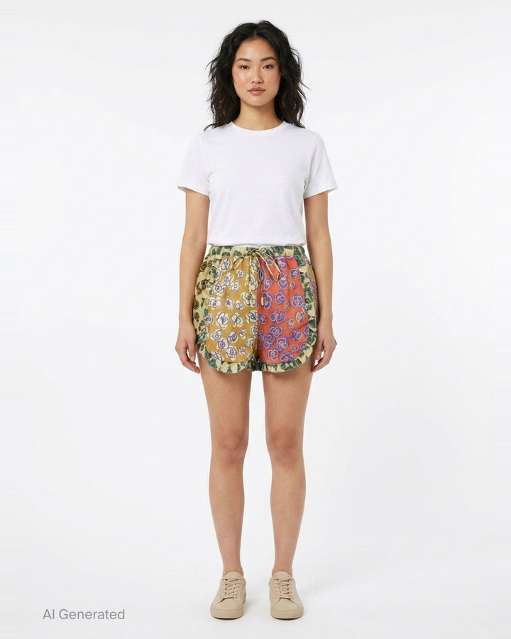 Patty Spliced Shorts | Alemais | Club21 - front