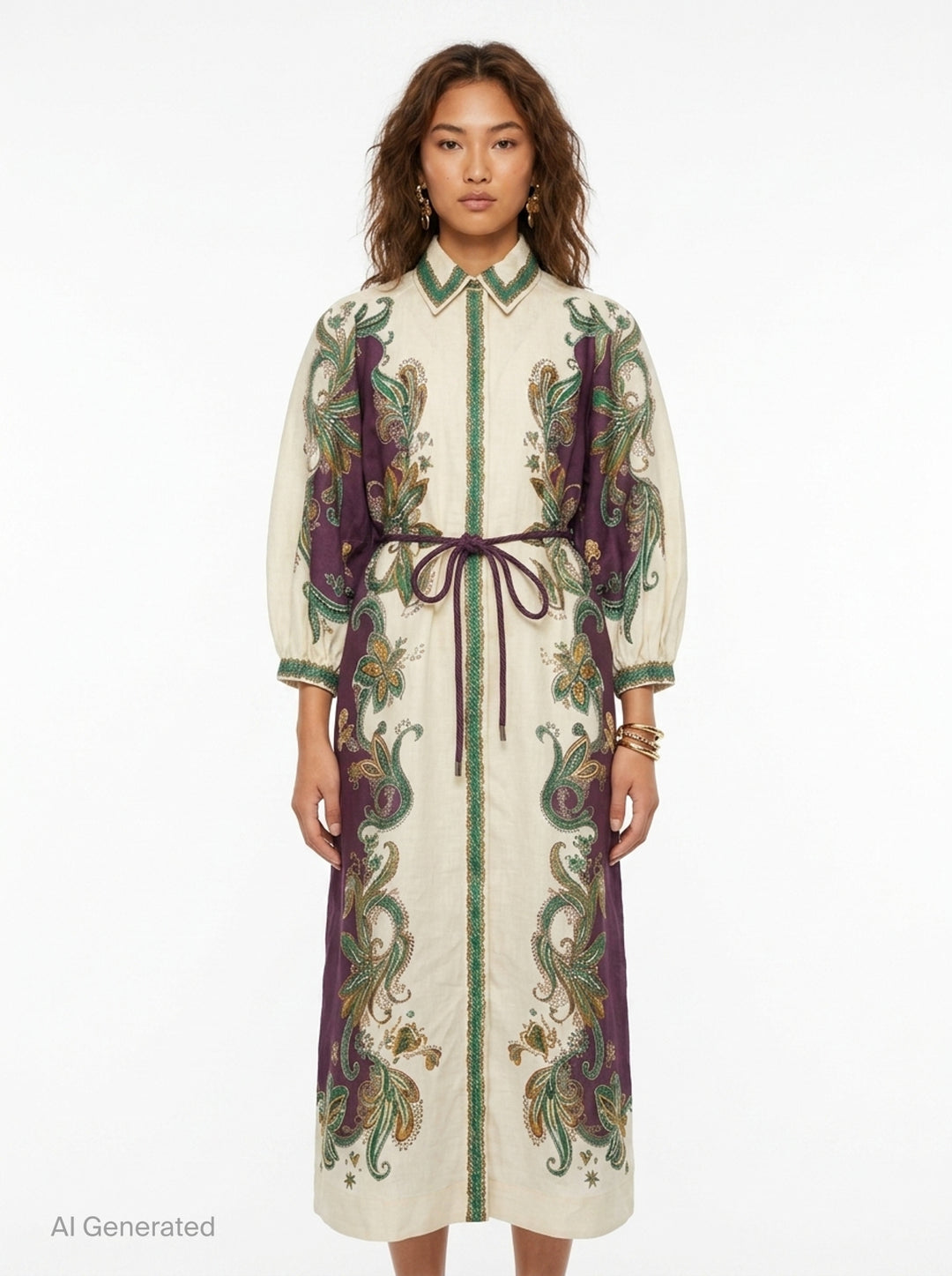 Ruthie Paisley Shirtdress | Alemais | Club21 - front