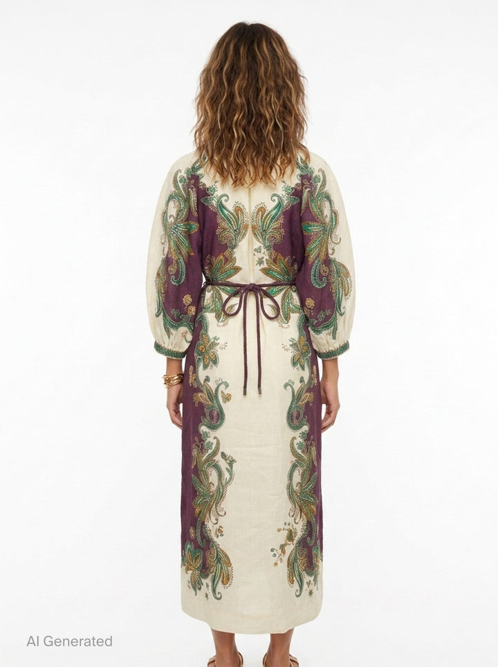 Ruthie Paisley Shirtdress | Alemais | Club21 - back
