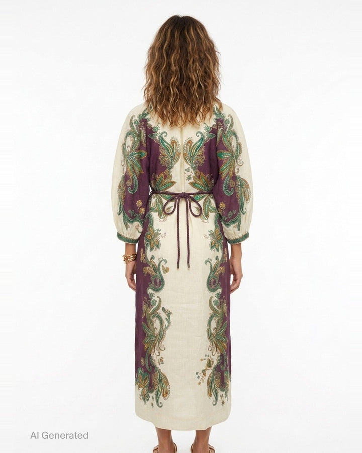 Ruthie Paisley Shirtdress | Alemais | Club21 - back