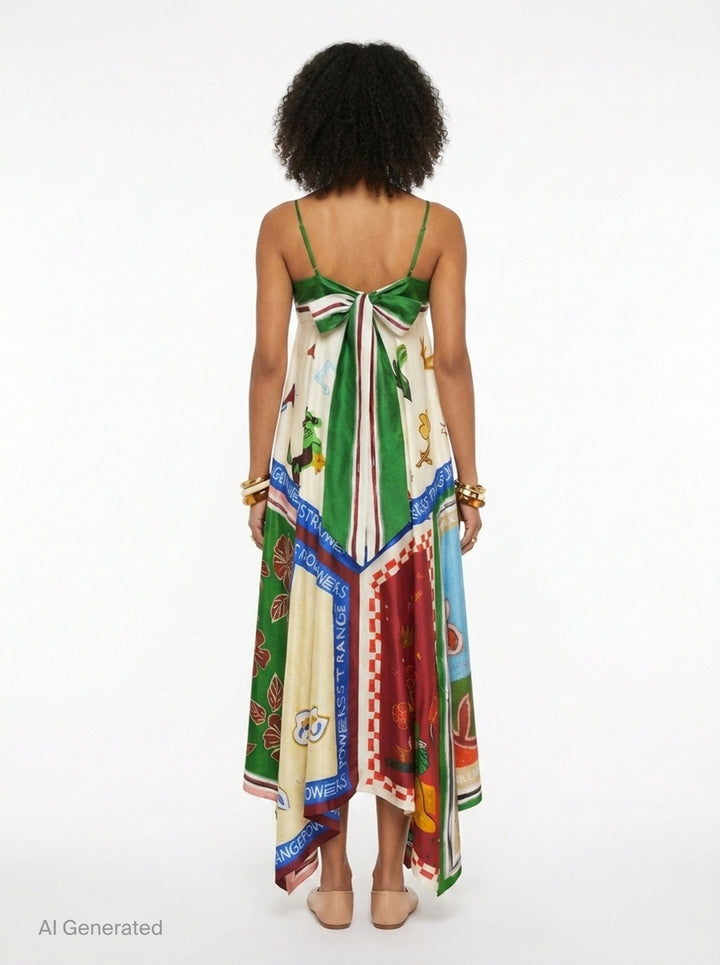 Tangible Love Silk Midi Dress | Alemais | Club21 - back