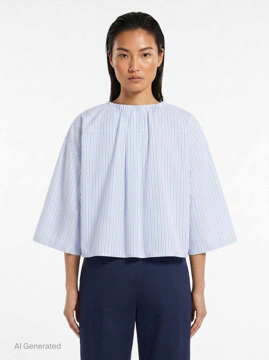 Cropped Bungee Neck Shirt | Alexander Wang | Club21 - back