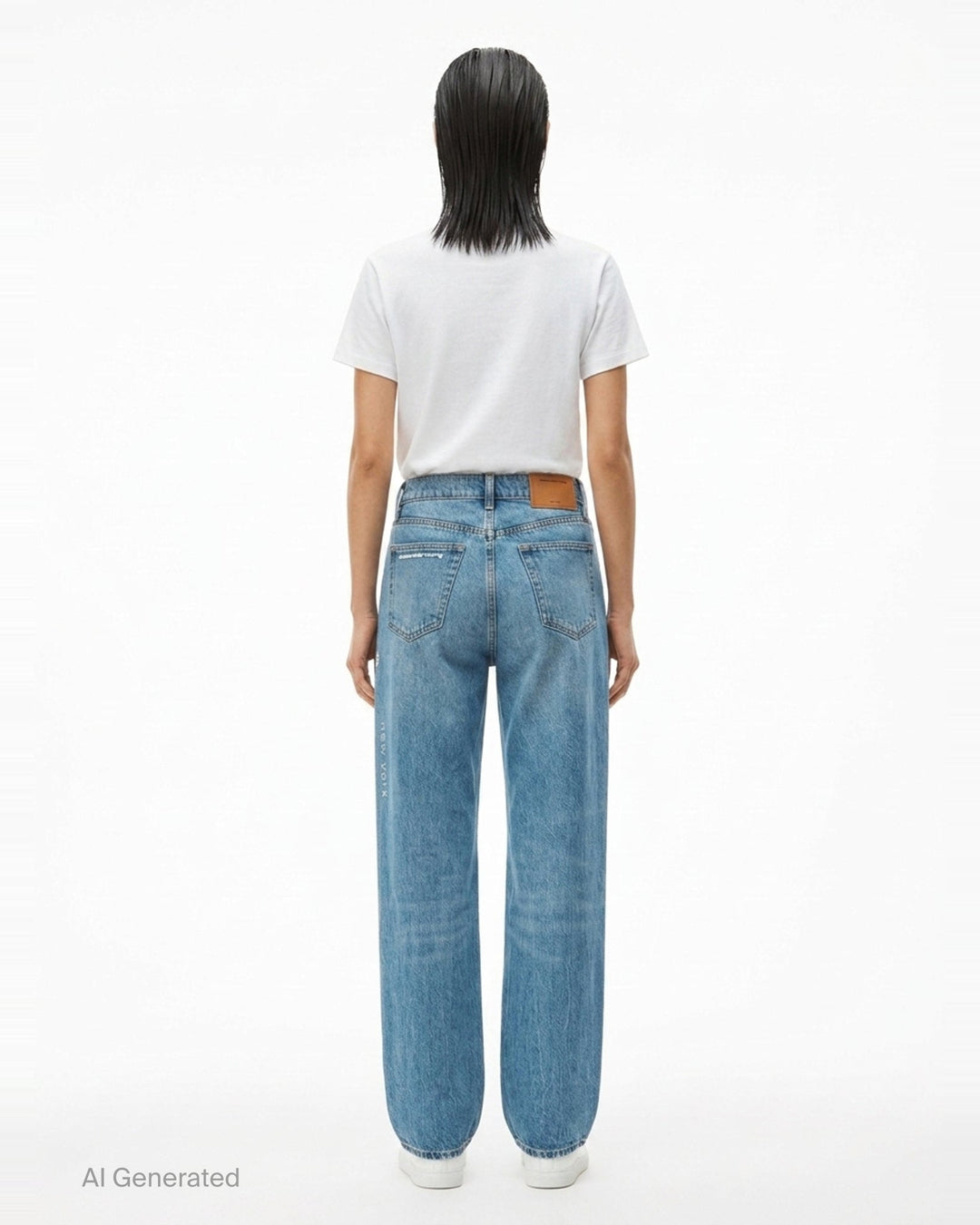 EZ Hotfix Mirror Logo Jeans | Alexander Wang | Club21 - back