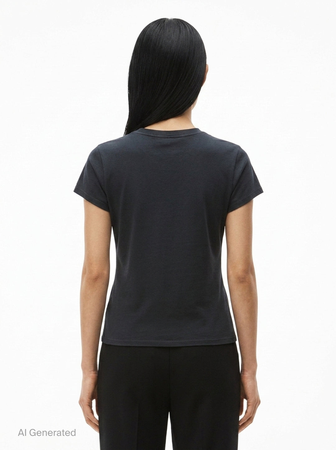 Fitted Tee With Hotfix Gradient | Alexander Wang | Club21 - back