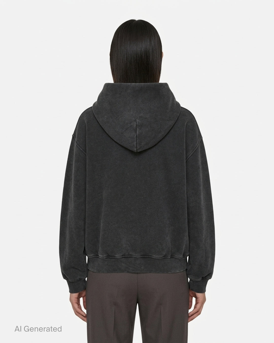 Alexander Wang washed black oversized hoodie with vertical holographic AW flasher graphic and alexanderwang New York logo print on the chest - back