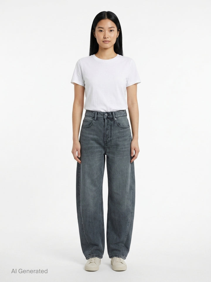 Float Logo Shadow Pocket Jeans | Alexander Wang | Club21 - front