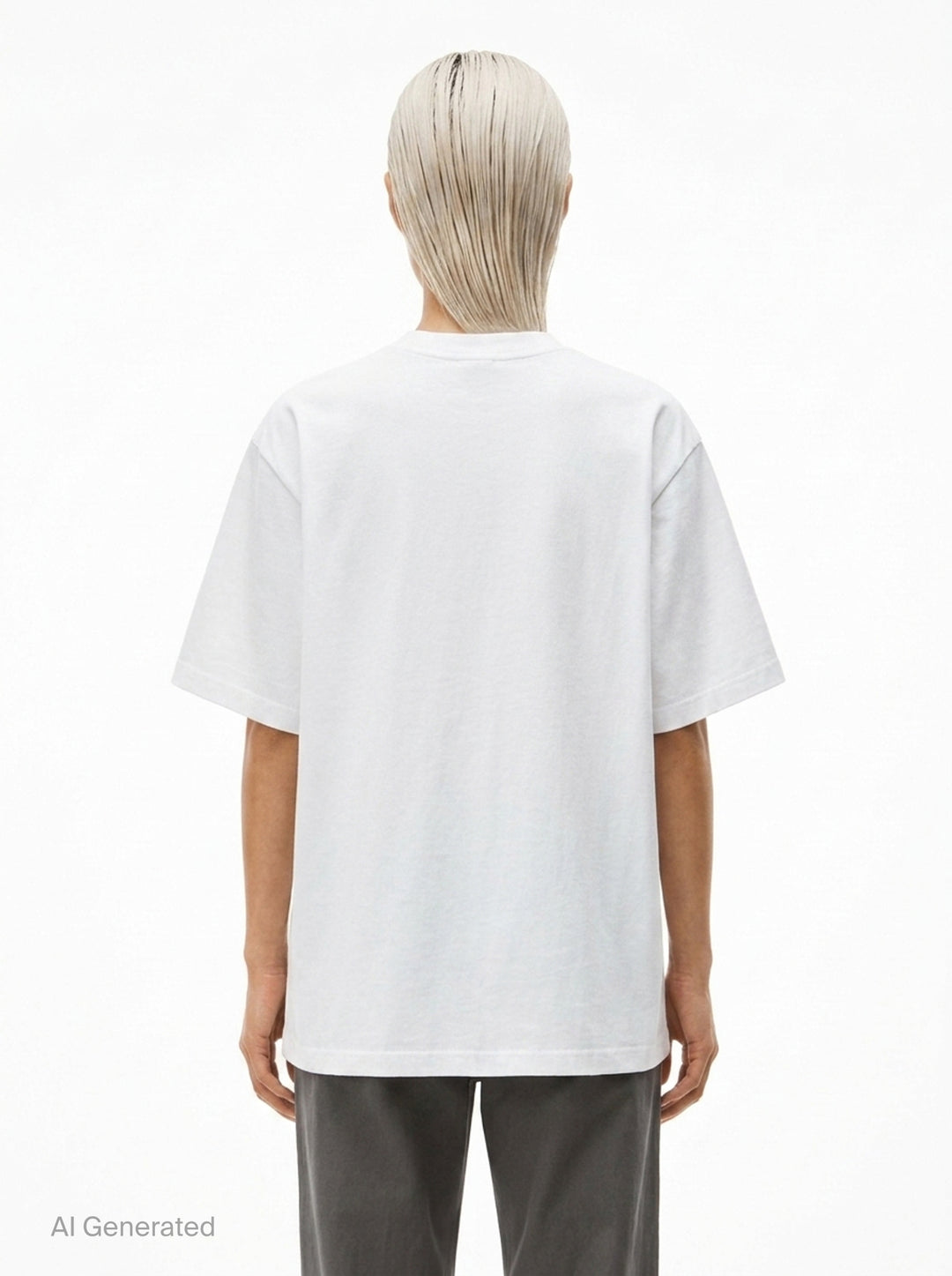 Gradient Logo Short Sleeve Tee | Alexander Wang | Club21 - back