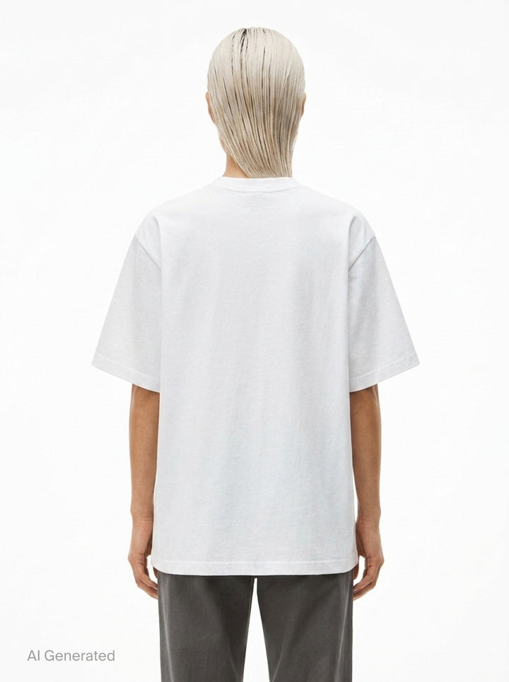 Gradient Logo Short Sleeve Tee | Alexander Wang | Club21 - back